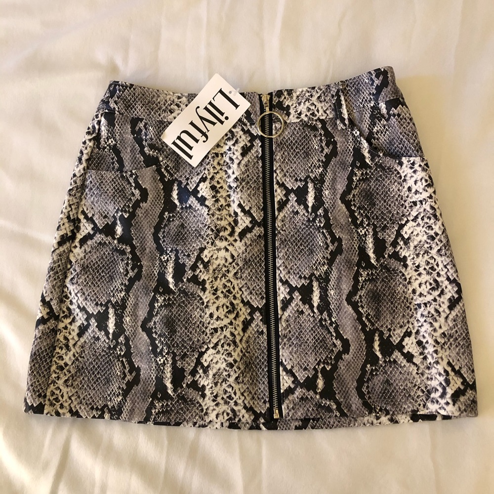 Snakeskin skirt